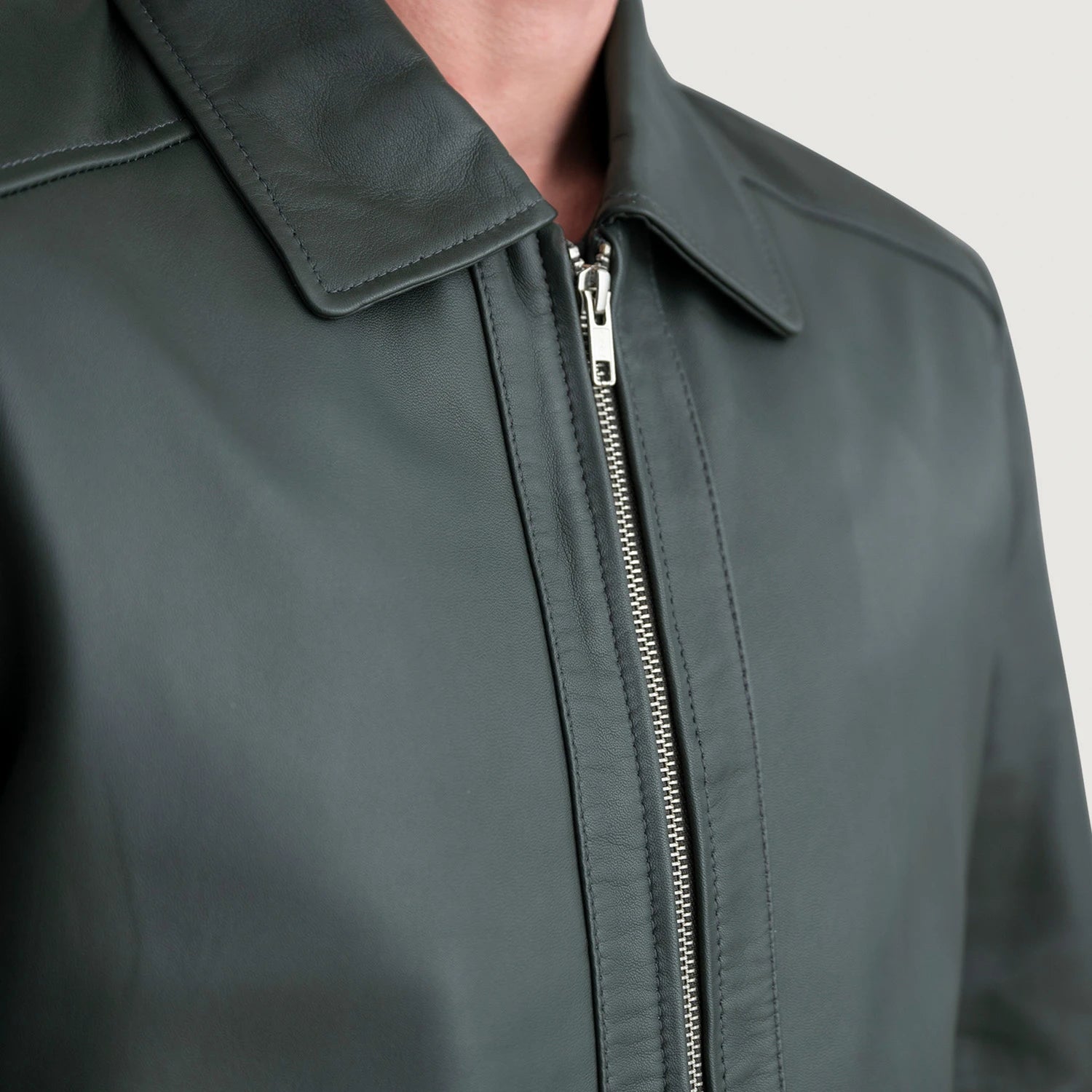 Inferno Green Leather Jacket