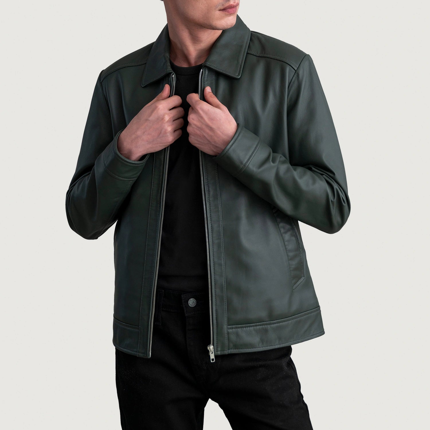 Inferno Green Leather Jacket