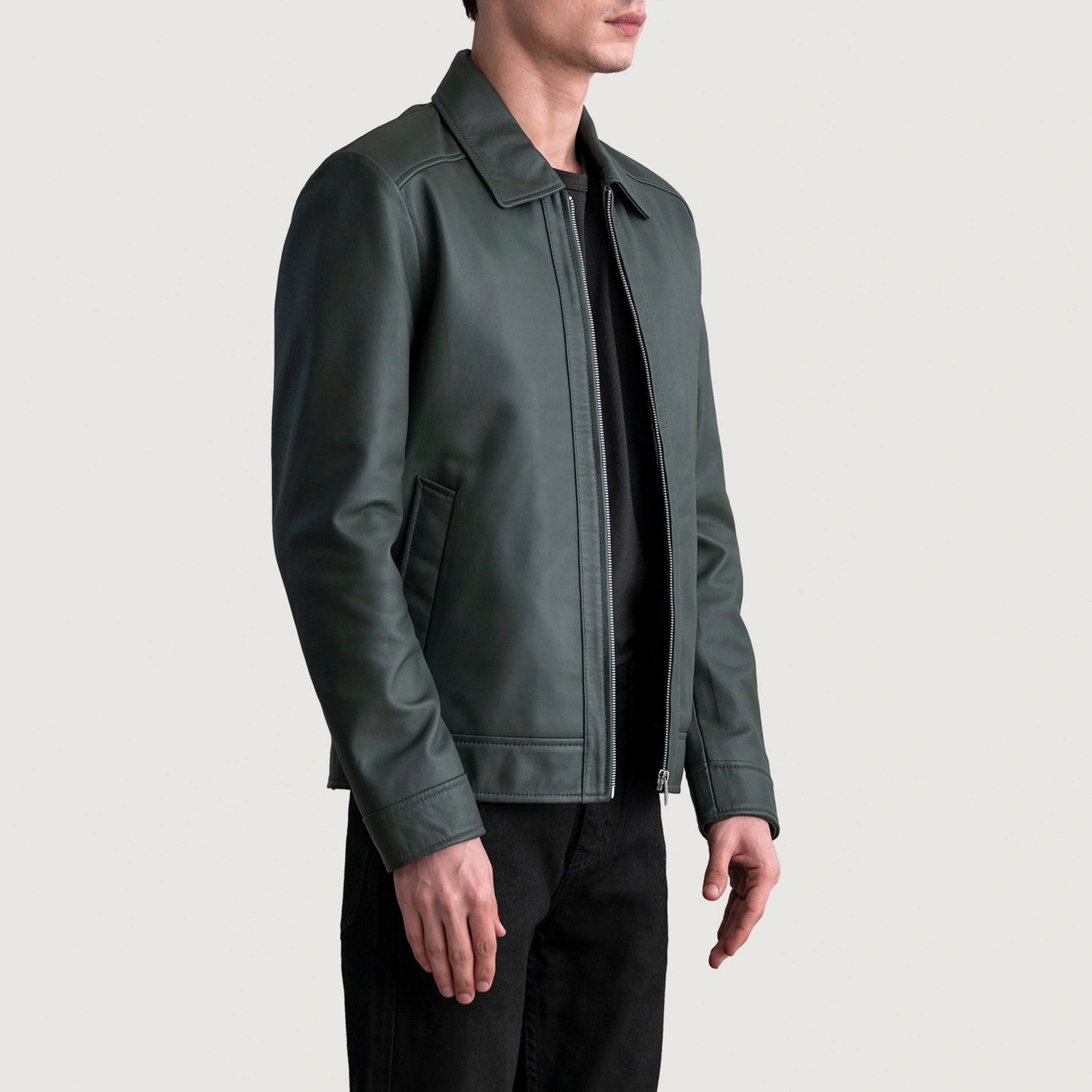 Inferno Green Leather Jacket