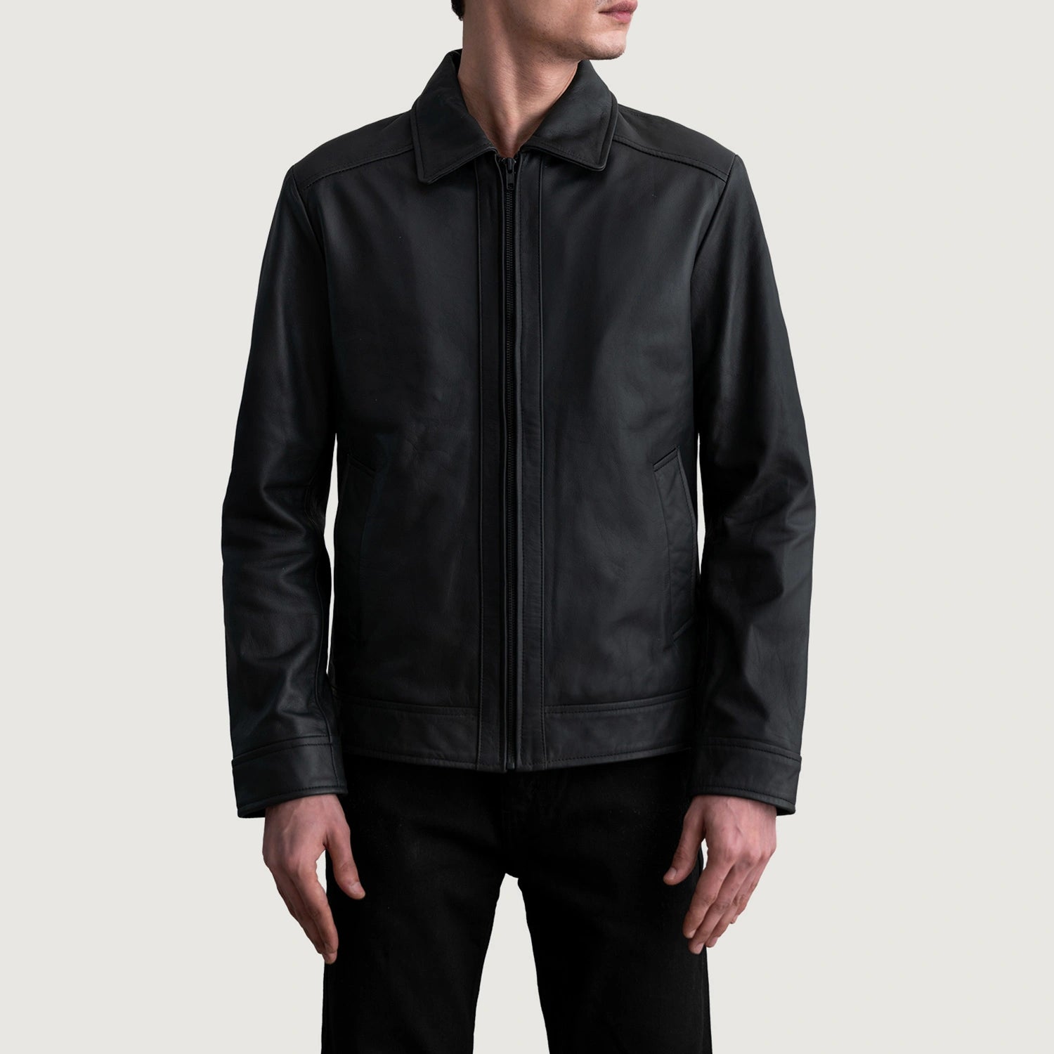 Inferno Matte Black Leather Jacket