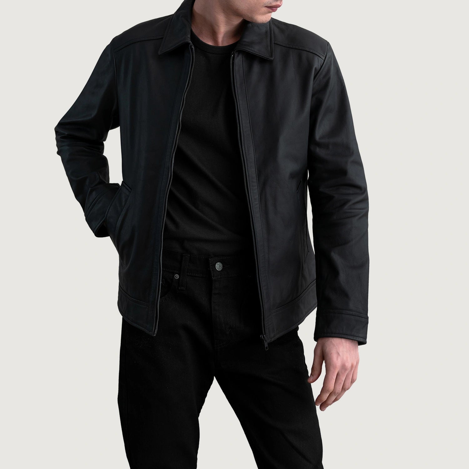 Inferno Matte Black Leather Jacket