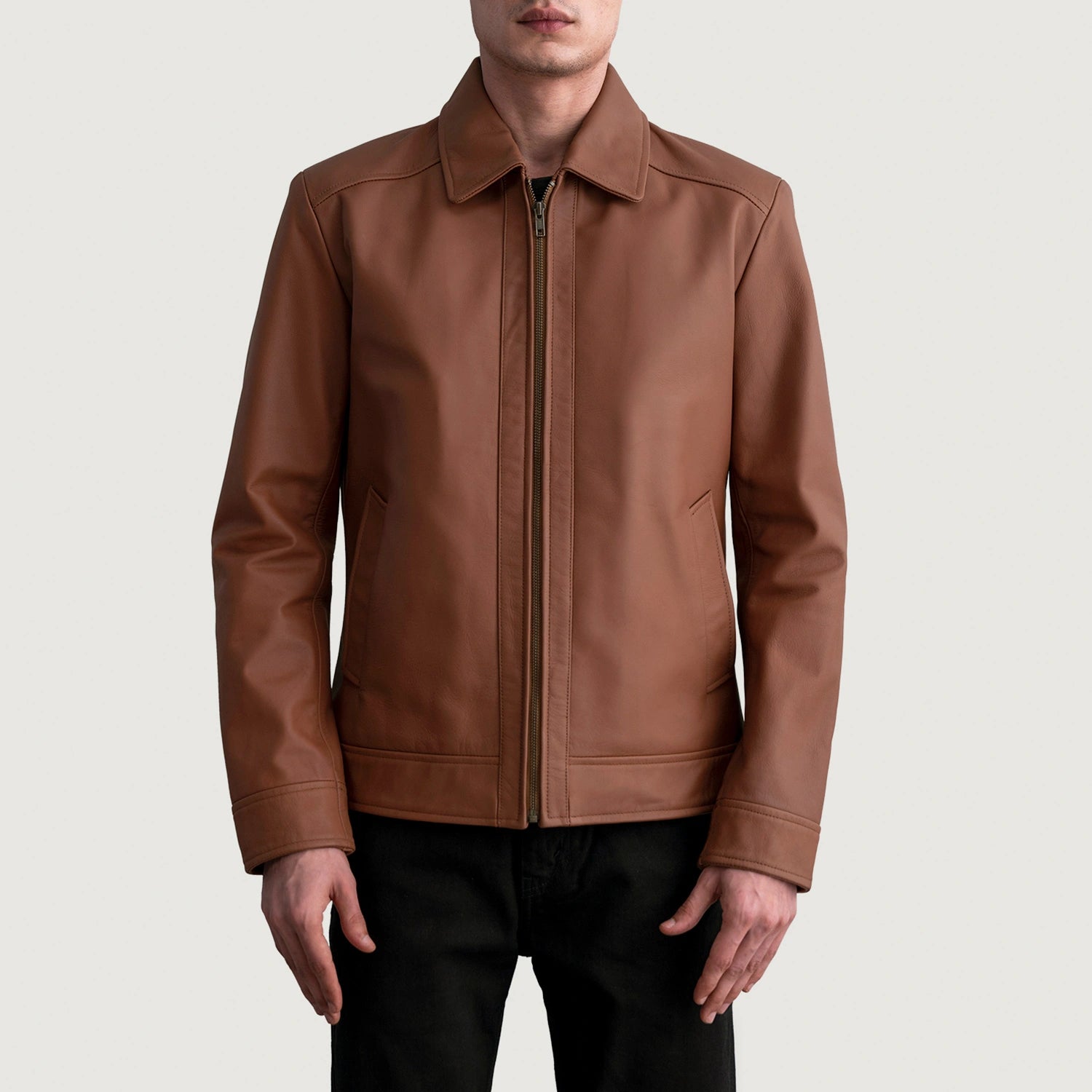 Inferno Matte Brown Leather Jacket