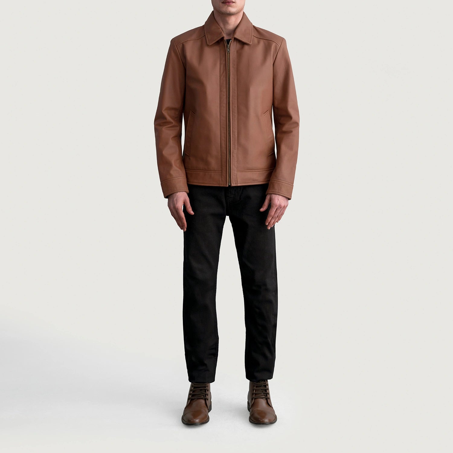 Inferno Matte Brown Leather Jacket