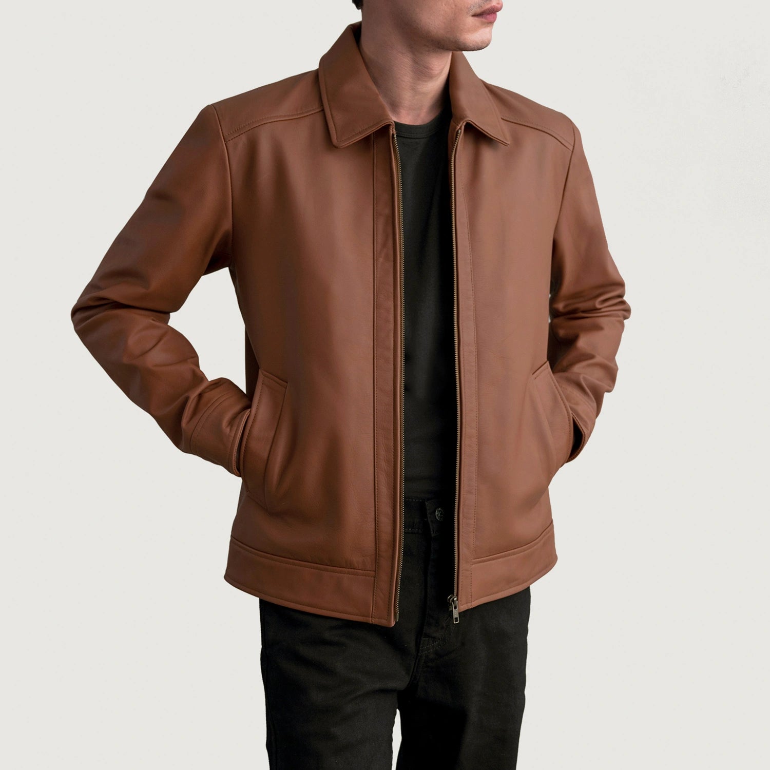 Inferno Matte Brown Leather Jacket