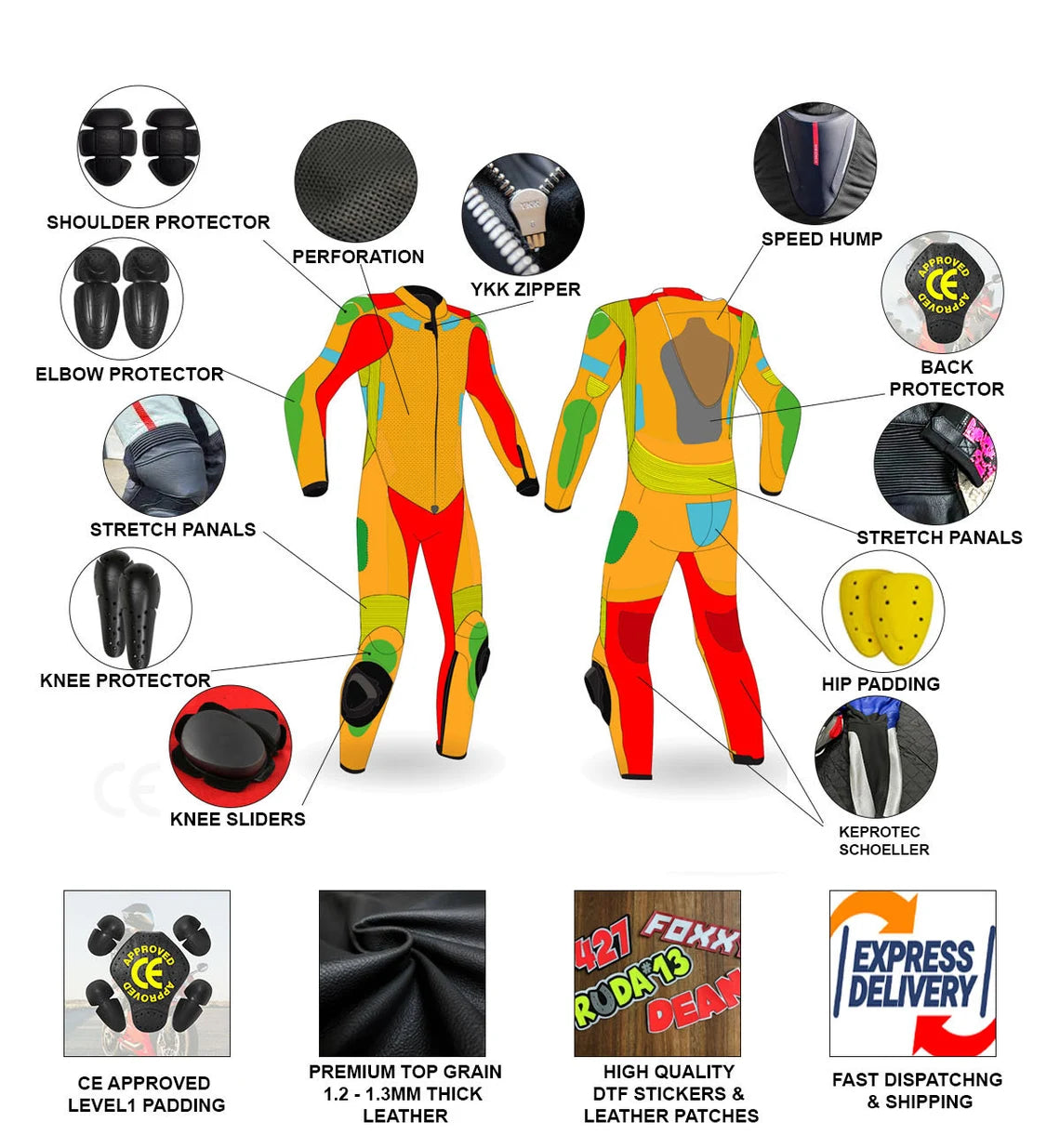 Tech-Air® Compatibility Leathers Suit ( B7 )