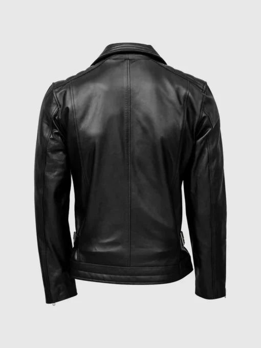 Men Quilted Biker Leather Jacket