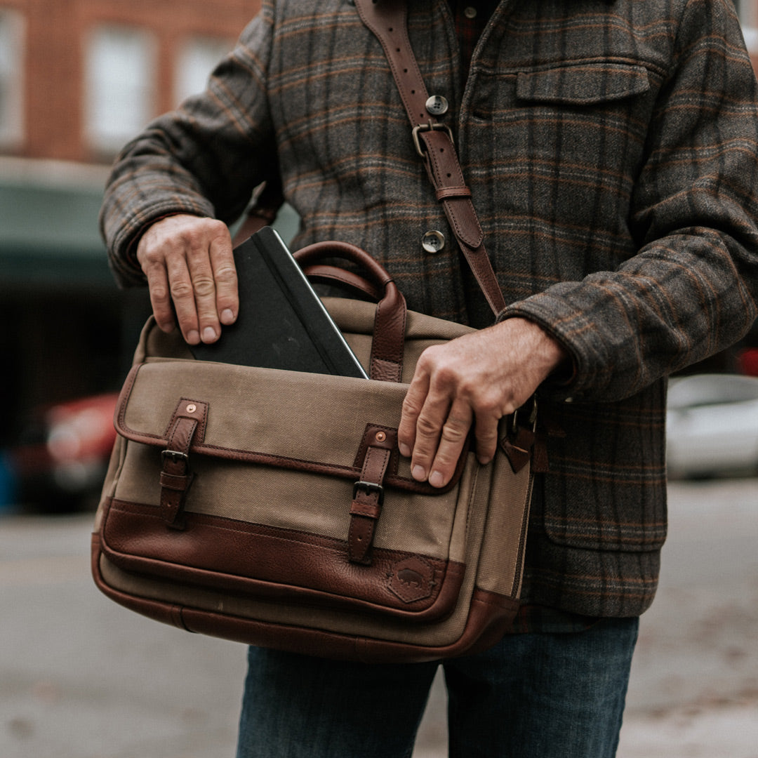 Field Khaki with Chestnut Brown